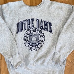 U of Notre Dame Hammes Gray Sweatshirt